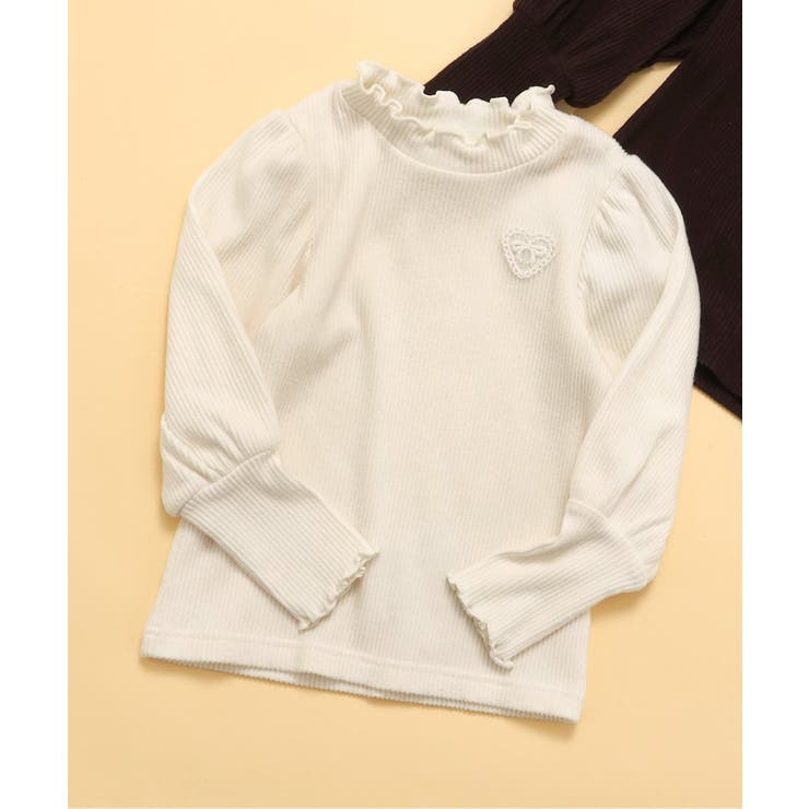 アイボリー | あったかパフスリーブリブトップス | F.O.Online Store