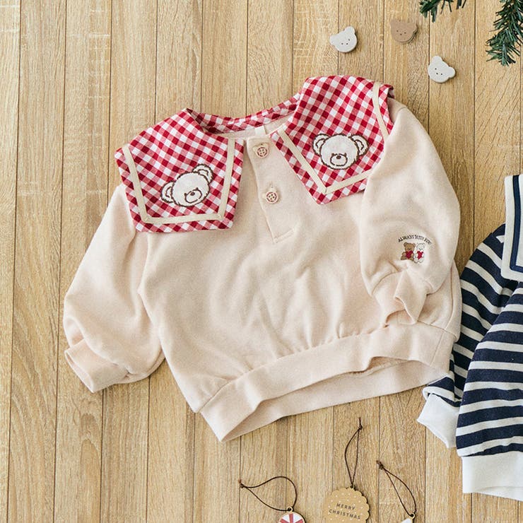 トップス｜子供服・キッズファッション通販 - URBAN CHERRY [Barry Banny] 女の子 高襟インナー トップス 刺繍鳩柄 フリース付き カジュアルコットン混 微弾性 ハート刺繍柄保温