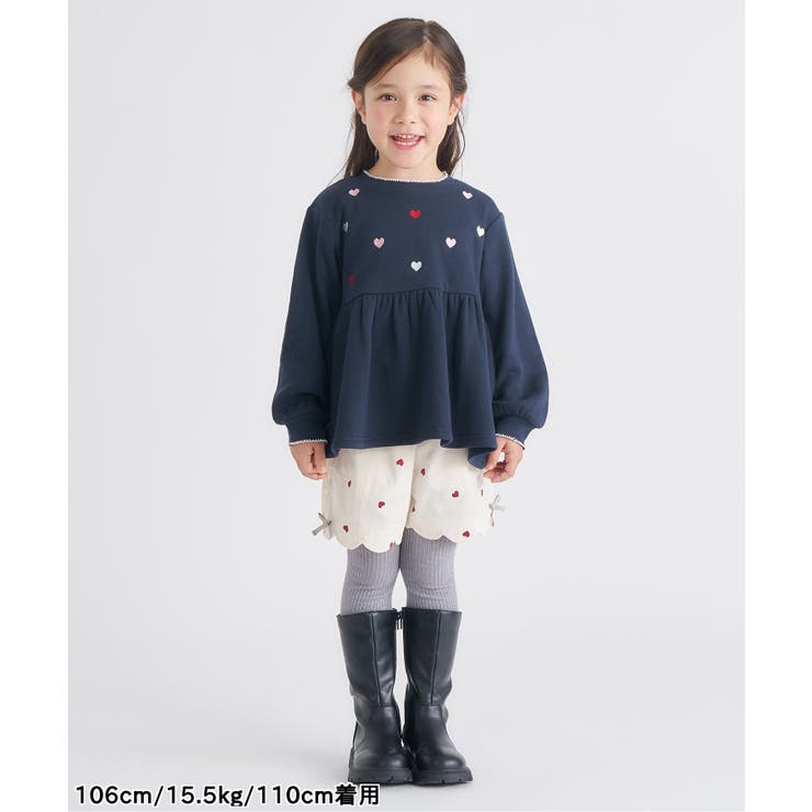 WEB限定 裏シャギーペプラム刺繍トレーナー | F.O.Online Store | 詳細画像16 