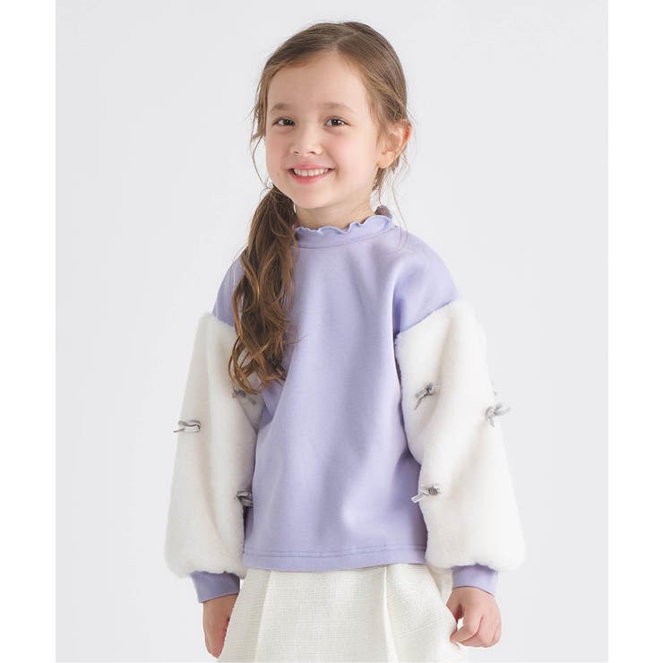 ラベンダー | WEB限定 裏シャギーファーリボントレーナー | F.O.Online Store