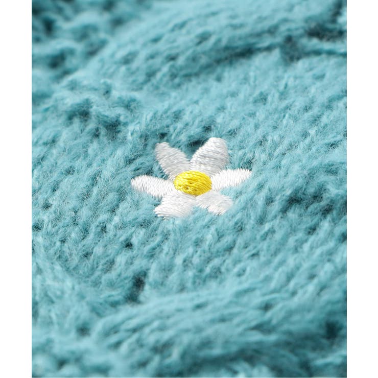 刺繍ケーブルニット | F.O.Online Store | 詳細画像3 