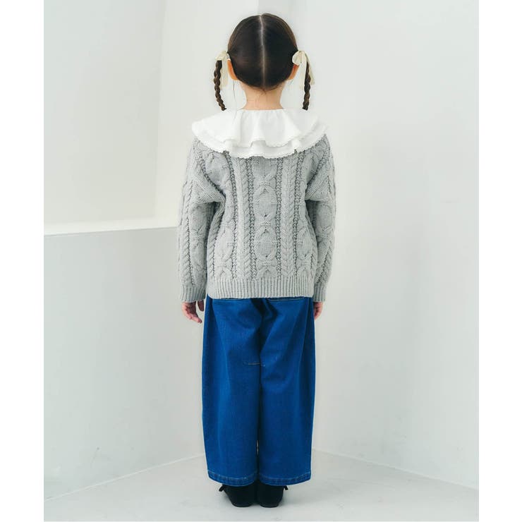 刺繍ケーブルニット | F.O.Online Store | 詳細画像6 
