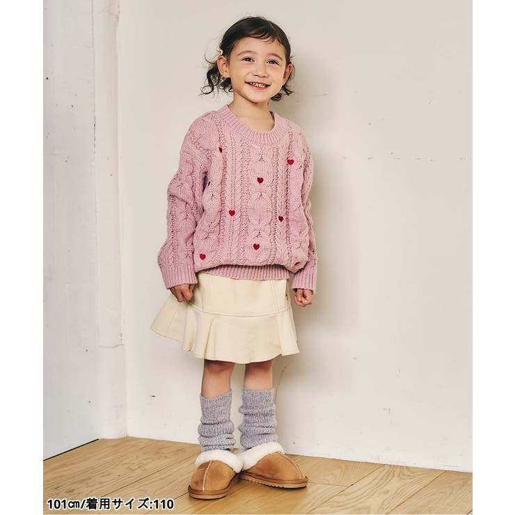 刺繍ケーブルニット | F.O.Online Store | 詳細画像8 