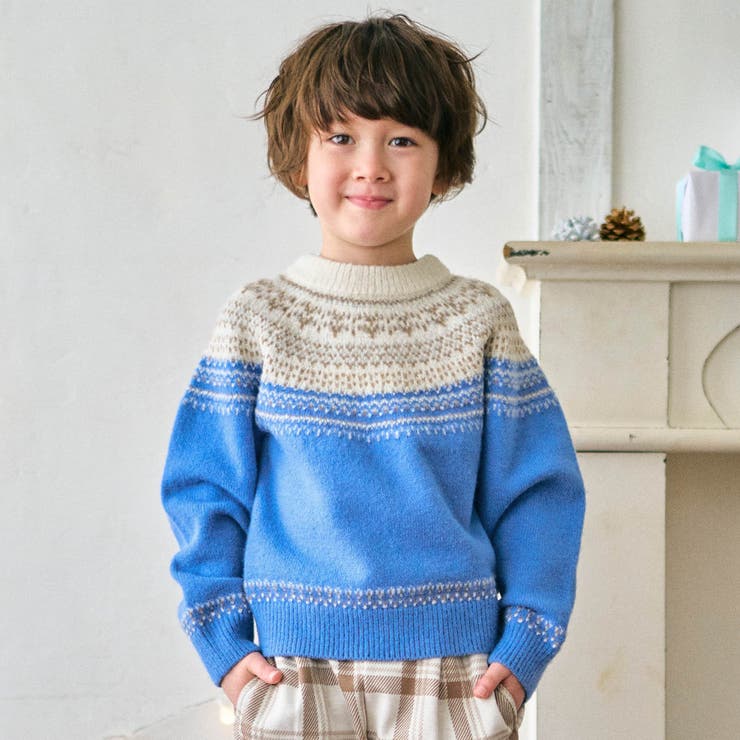 リンク】カラフルノルディックニット[品番：FOKK0018042]｜F.O.