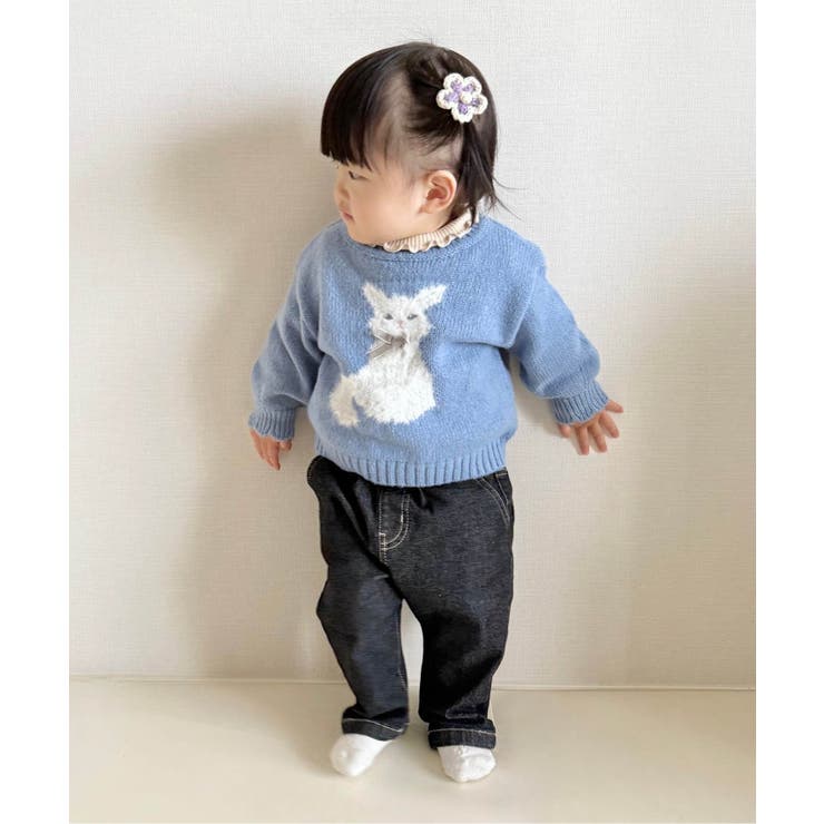 ハート・フラワー・ネコモチーフニット | F.O.Online Store | 詳細画像16 