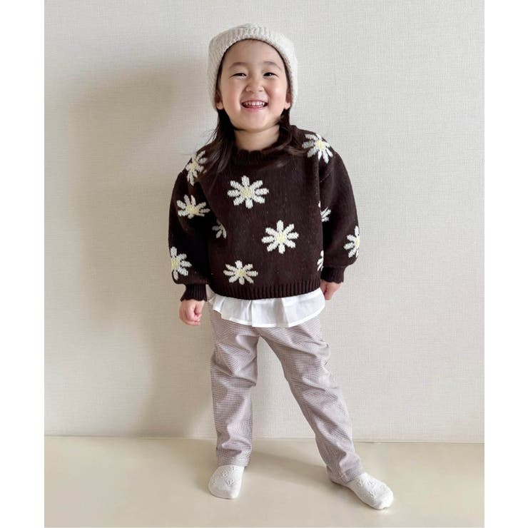 ハート・フラワー・ネコモチーフニット | F.O.Online Store | 詳細画像3 