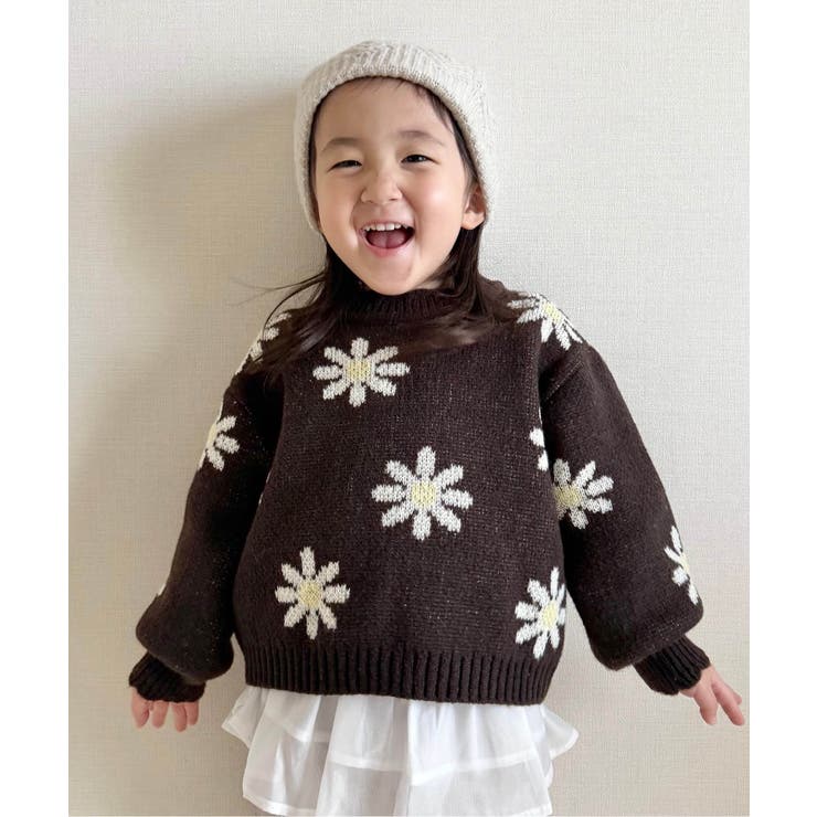 ハート・フラワー・ネコモチーフニット | F.O.Online Store | 詳細画像5 