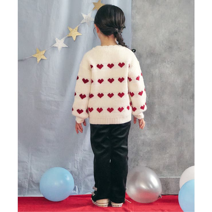 ハート・フラワー・ネコモチーフニット | F.O.Online Store | 詳細画像8 