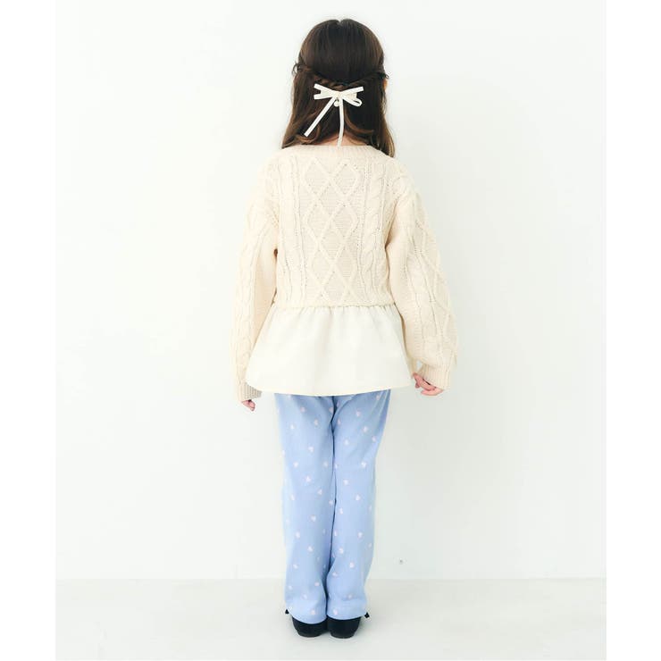 ケーブルニットドッキングトップス  洗濯機で洗える | F.O.Online Store | 詳細画像11 
