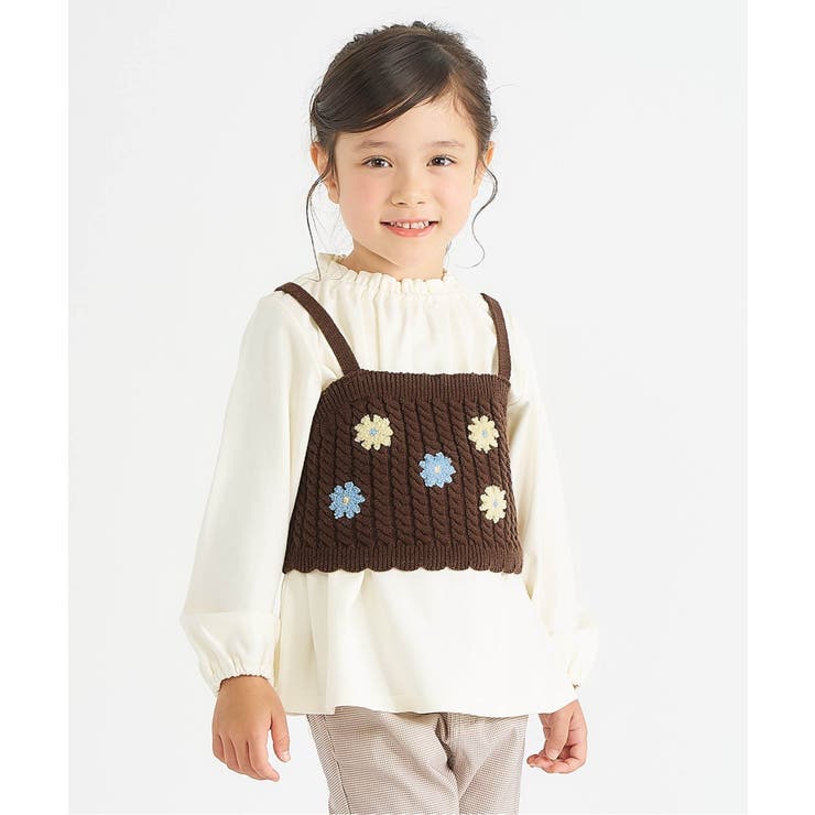 アイボリー | ニットビスチェ＆ペプラムインナー2Pセット | F.O.Online Store