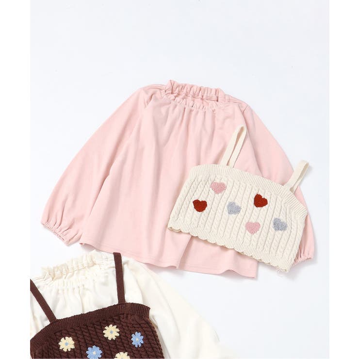 ピンク | ニットビスチェ＆ペプラムインナー2Pセット | F.O.Online Store