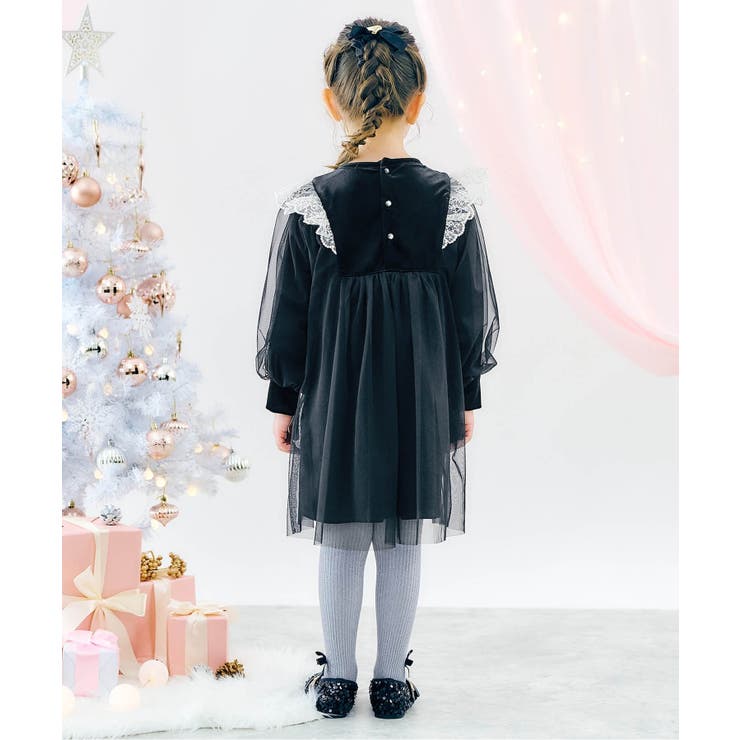 【リンク】ベロアチュールワンピース_アプレレクールマシェリ | F.O.Online Store | 詳細画像4 