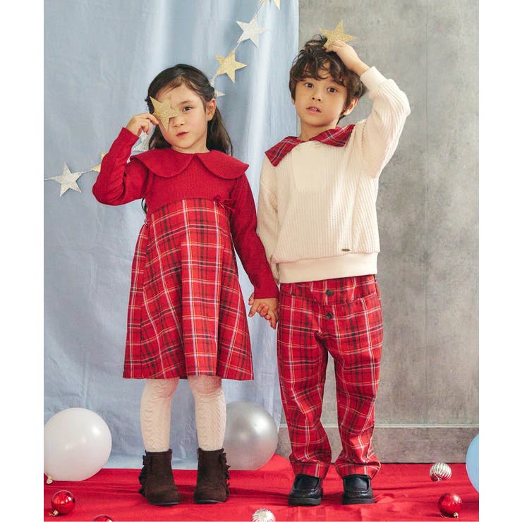 【リンク】ケープカラーチェックワンピース | F.O.Online Store | 詳細画像12 