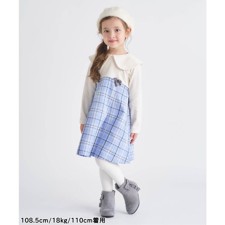 【リンク】ケープカラーチェックワンピース | F.O.Online Store | 詳細画像14 