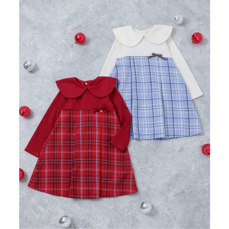 【リンク】ケープカラーチェックワンピース | F.O.Online Store | 詳細画像17 