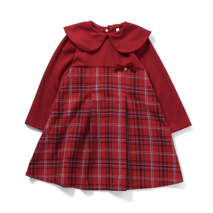 【リンク】ケープカラーチェックワンピース | F.O.Online Store | 詳細画像2 