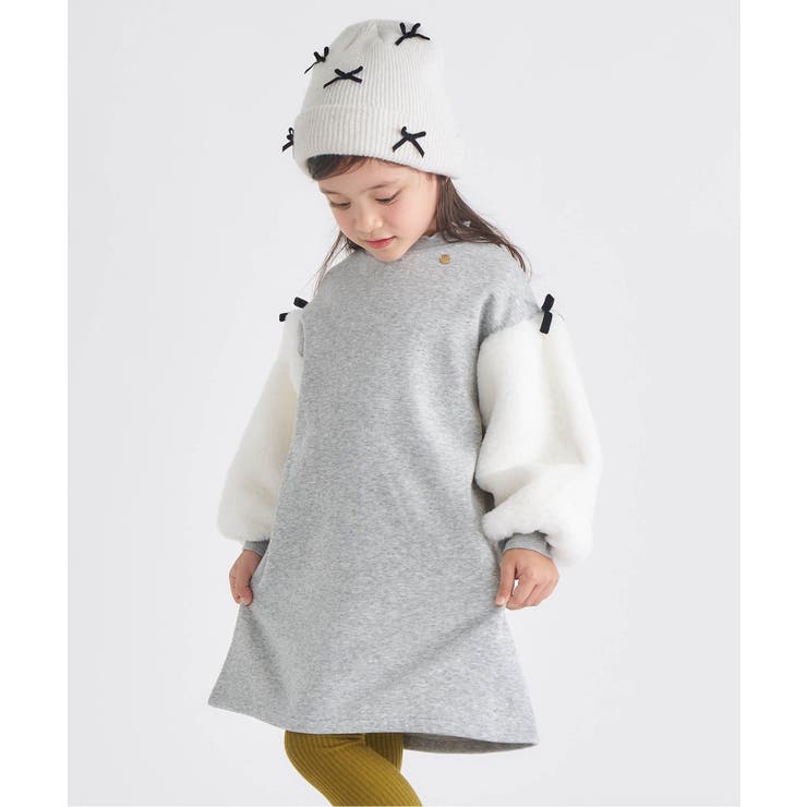 グレー | WEB限定 裏シャギー袖ボアワンピース | F.O.Online Store