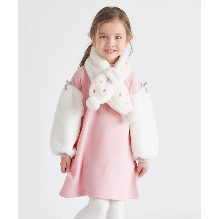 ピンク | WEB限定 裏シャギー袖ボアワンピース | F.O.Online Store