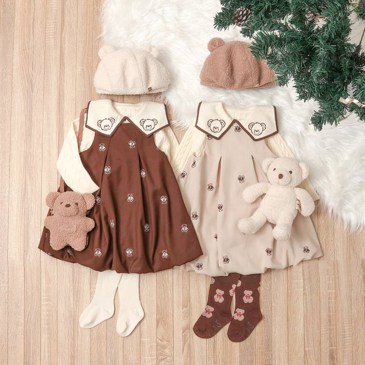 リンク】tiny bear ジャンパースカート[品番：FOKK0021638]｜F.O.