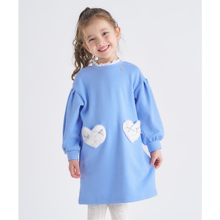 サックス | 裏シャギーハートポケットワンピース | F.O.Online Store