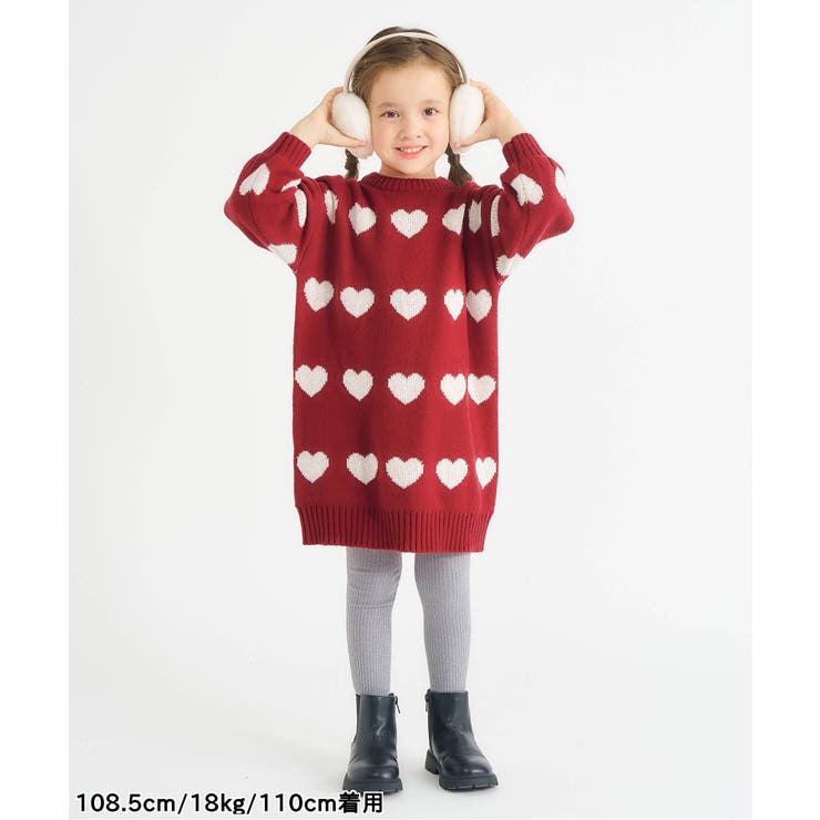 WEB限定 フラワー・ハートニットワンピース | F.O.Online Store | 詳細画像12 