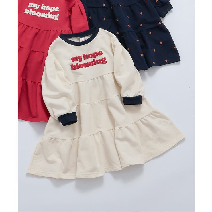 クリーム | ティアードロゴワンピース | F.O.Online Store