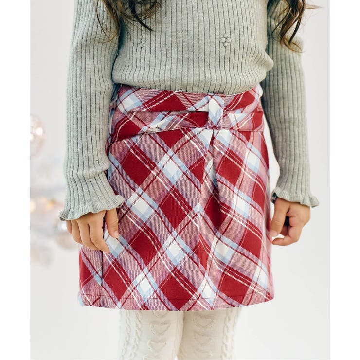 レッド | リボンタックスカート | F.O.Online Store