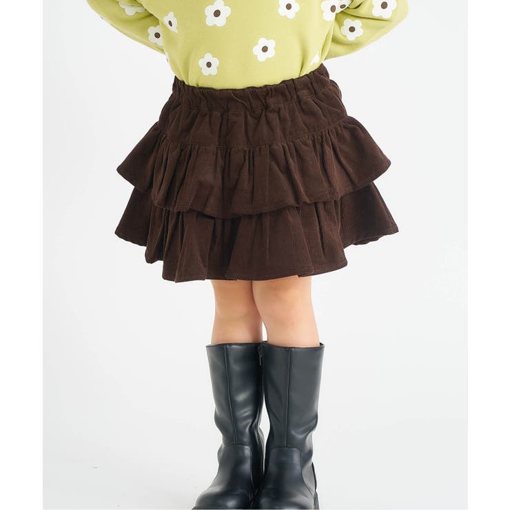 ブラウン | ティアードインパンツ付きスカート | F.O.Online Store