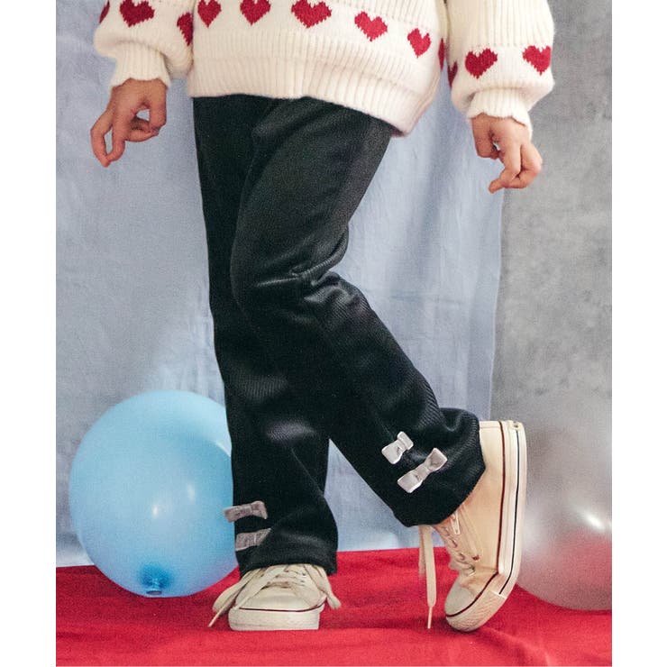 ブラック | リボンニットコールきゅんパンツ  10分丈 | F.O.Online Store