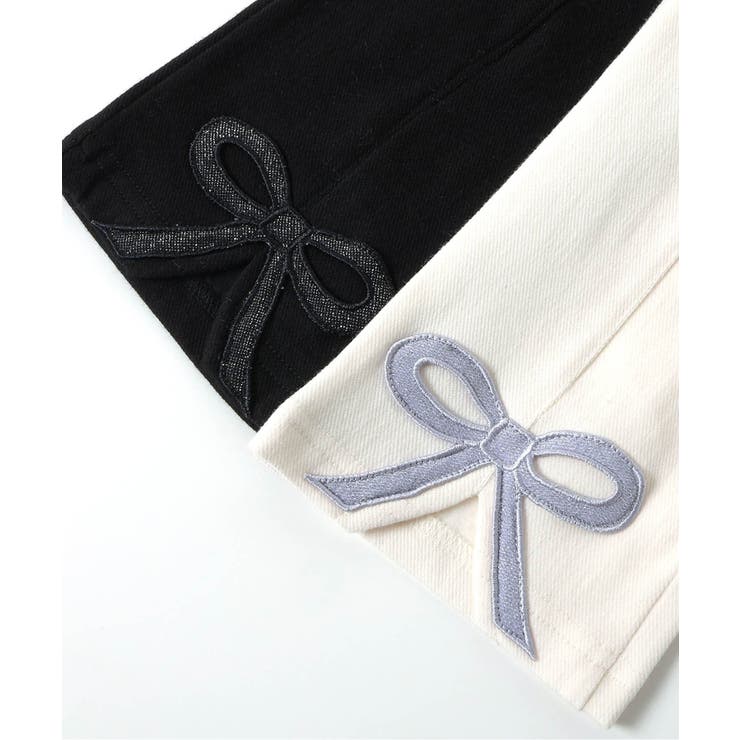 WEB限定 裏起毛リボンスリットカットソーパンツ  10分丈 | F.O.Online Store | 詳細画像15 