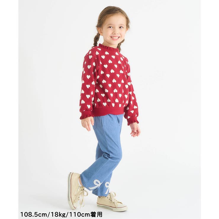 WEB限定 裏起毛リボンスリットカットソーパンツ  10分丈 | F.O.Online Store | 詳細画像18 