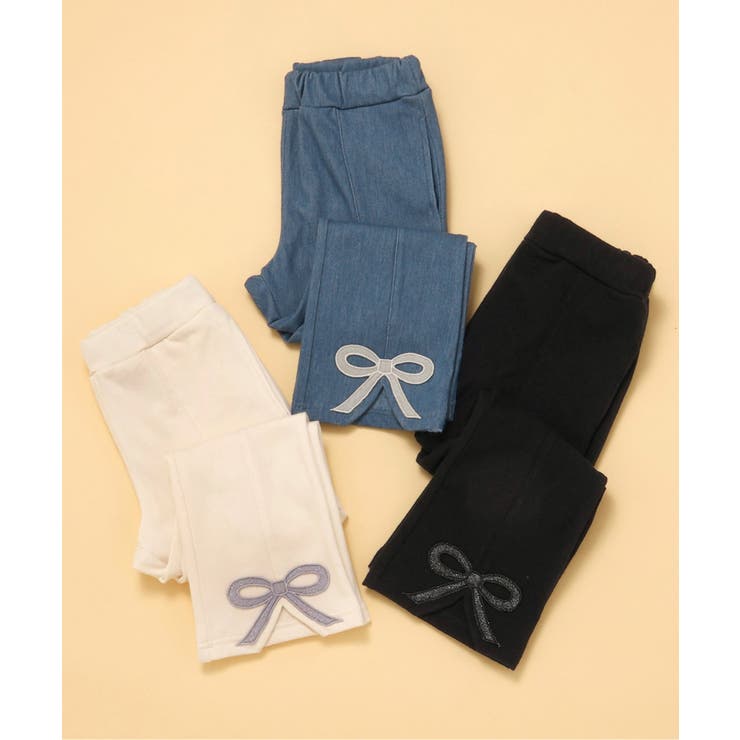 WEB限定 裏起毛リボンスリットカットソーパンツ  10分丈 | F.O.Online Store | 詳細画像21 