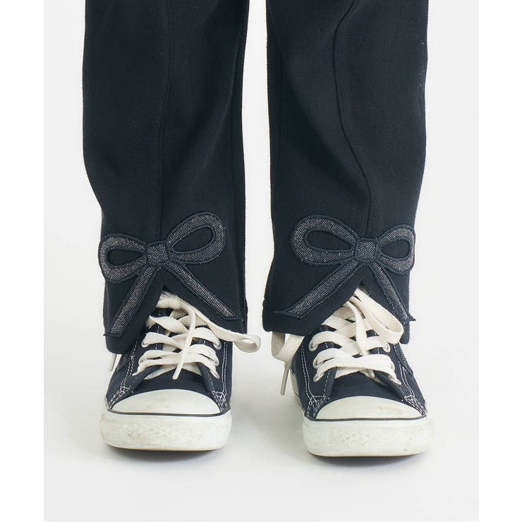 WEB限定 裏起毛リボンスリットカットソーパンツ  10分丈 | F.O.Online Store | 詳細画像5 