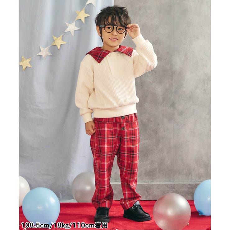 【リンク】フロントボタンチェックパンツ  10分丈 | F.O.Online Store | 詳細画像8