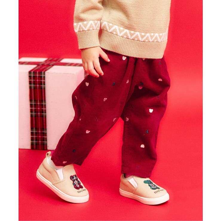 レッド | 【リンク】tiny bear 刺繍パンツ  10分丈 | F.O.Online Store