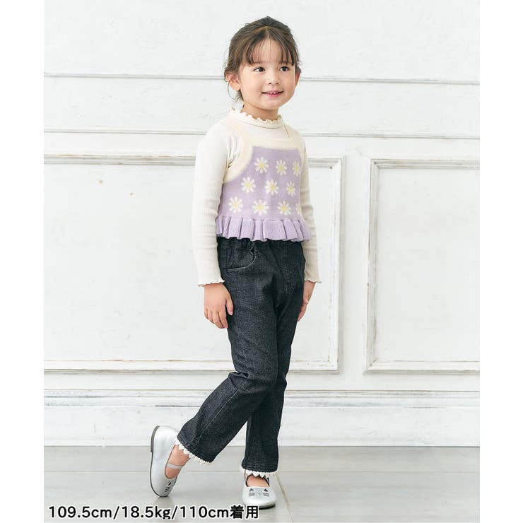 裏起毛ハート・お花ポケットフレアきゅんパンツ  10分丈 | F.O.Online Store | 詳細画像6 