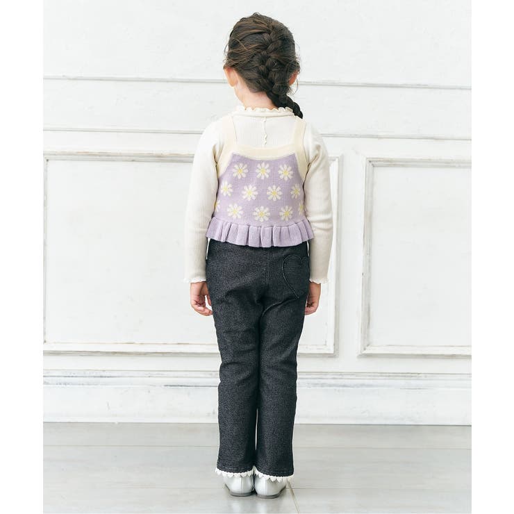 裏起毛ハート・お花ポケットフレアきゅんパンツ  10分丈 | F.O.Online Store | 詳細画像7 