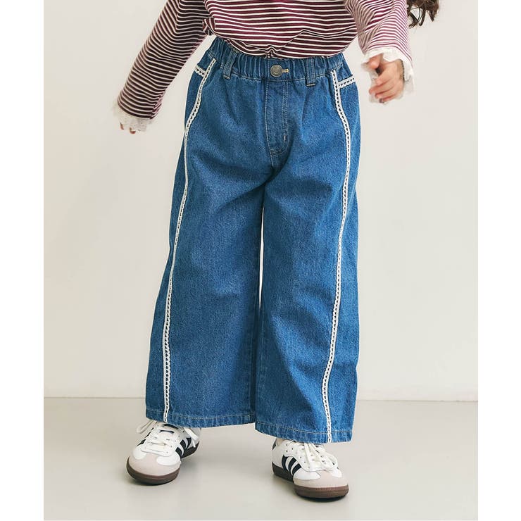 ラインレースデニムパンツ  10分丈 | F.O.Online Store | 詳細画像1 