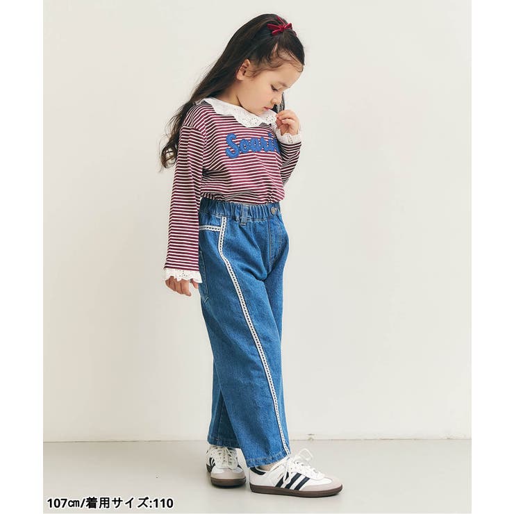 ラインレースデニムパンツ  10分丈 | F.O.Online Store | 詳細画像15 