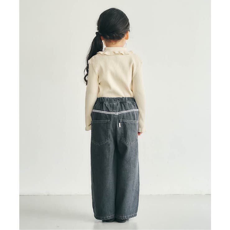 ラインレースデニムパンツ  10分丈 | F.O.Online Store | 詳細画像5 