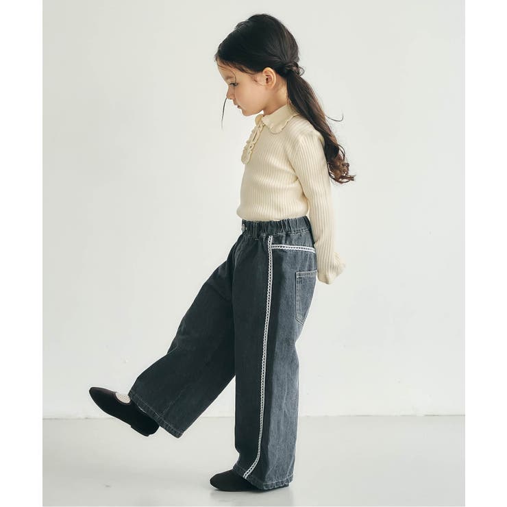 ラインレースデニムパンツ  10分丈 | F.O.Online Store | 詳細画像6 