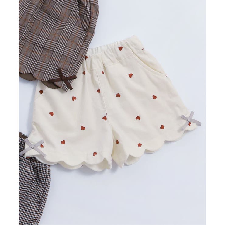 アイボリー | 【リンク】サイドリボンスカラップショートパンツ  ショート丈 | F.O.Online Store