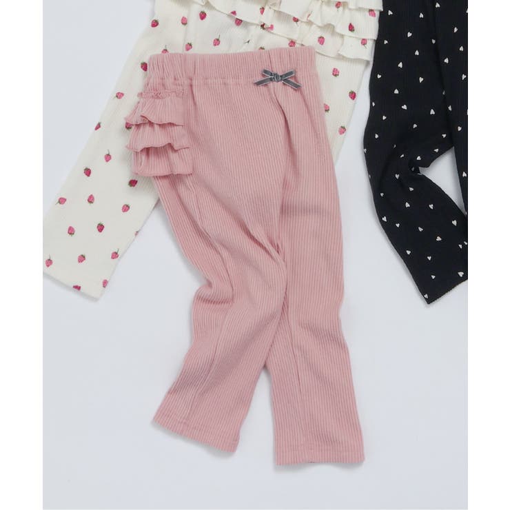 ピンク | あったかフリルレギンス/7days Style pants  10分丈 | F.O.Online Store