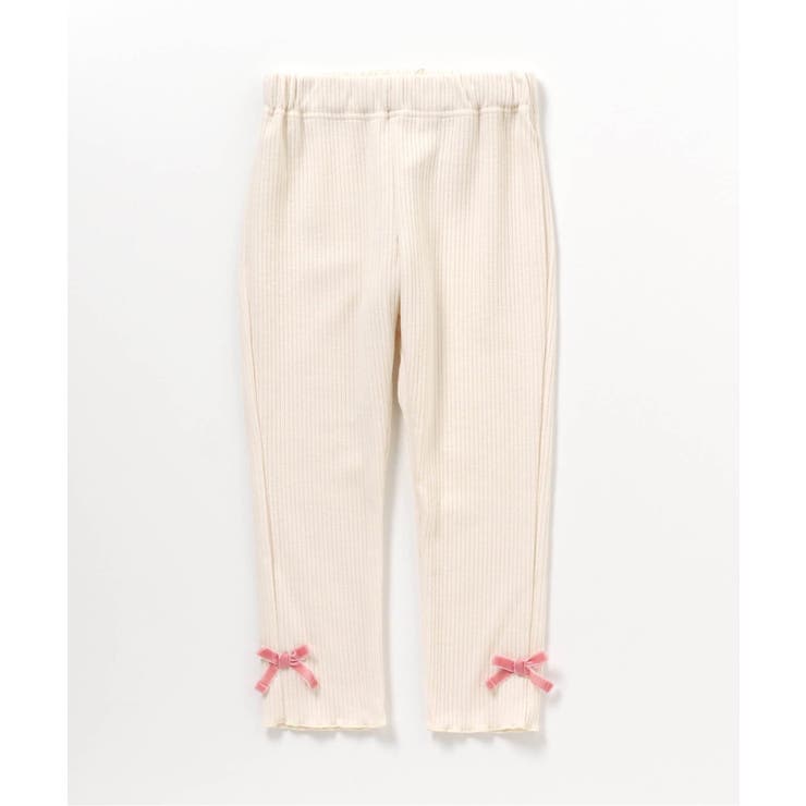 アイボリー | リボン裏起毛リブレギンス/7days Style | F.O.Online Store