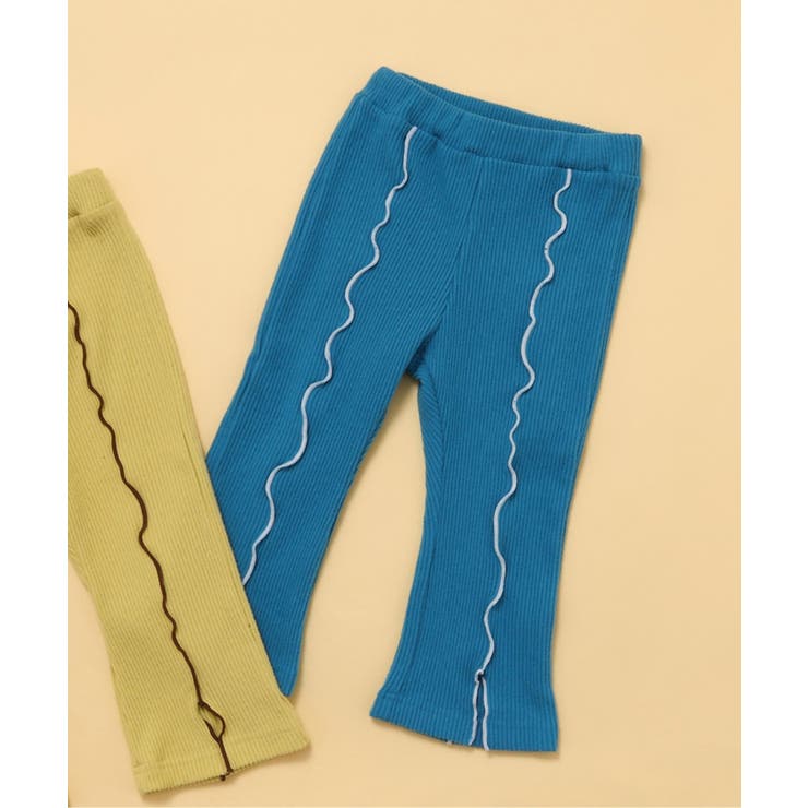 ブルー | WEB限定 あったかメローフレアレギンス  10分丈 | F.O.Online Store