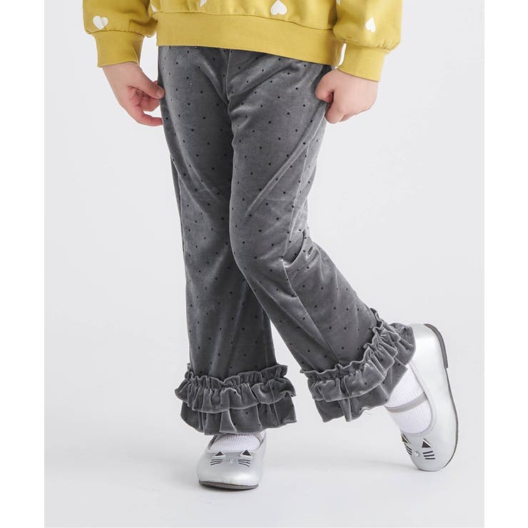 グレー | ベロアフリルレギンス  10分丈 | F.O.Online Store