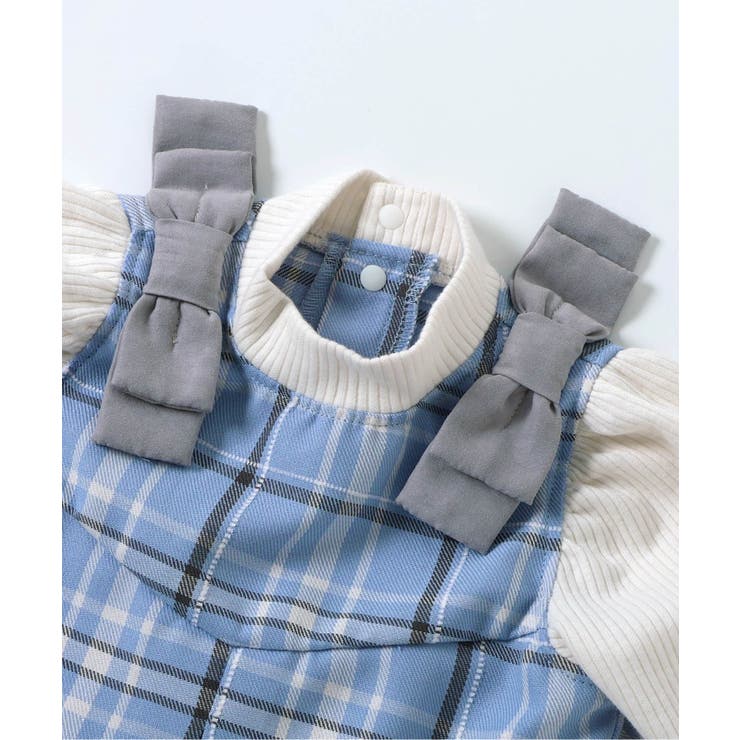 【リンク】肩リボンチェックカバーオール | F.O.Online Store | 詳細画像10 