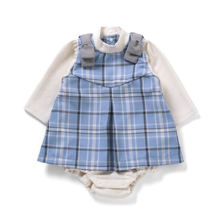 【リンク】肩リボンチェックカバーオール | F.O.Online Store | 詳細画像8 