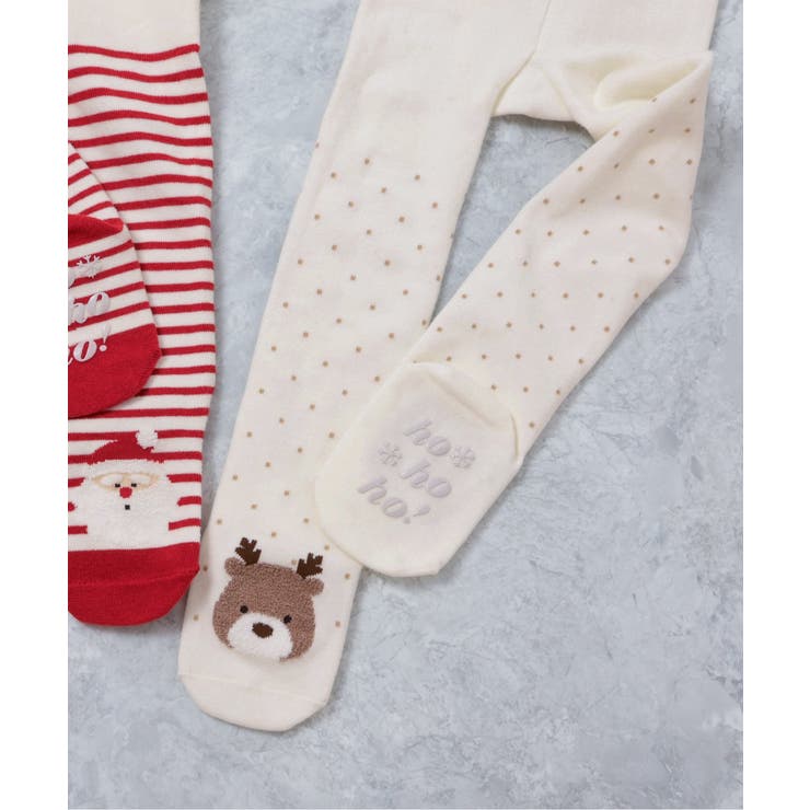 ベージュ | クリスマスモチーフタイツ | F.O.Online Store