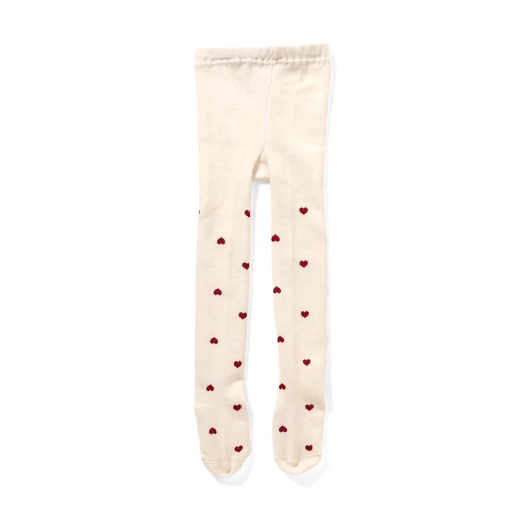 アイボリー | ハート・雪柄タイツ | F.O.Online Store